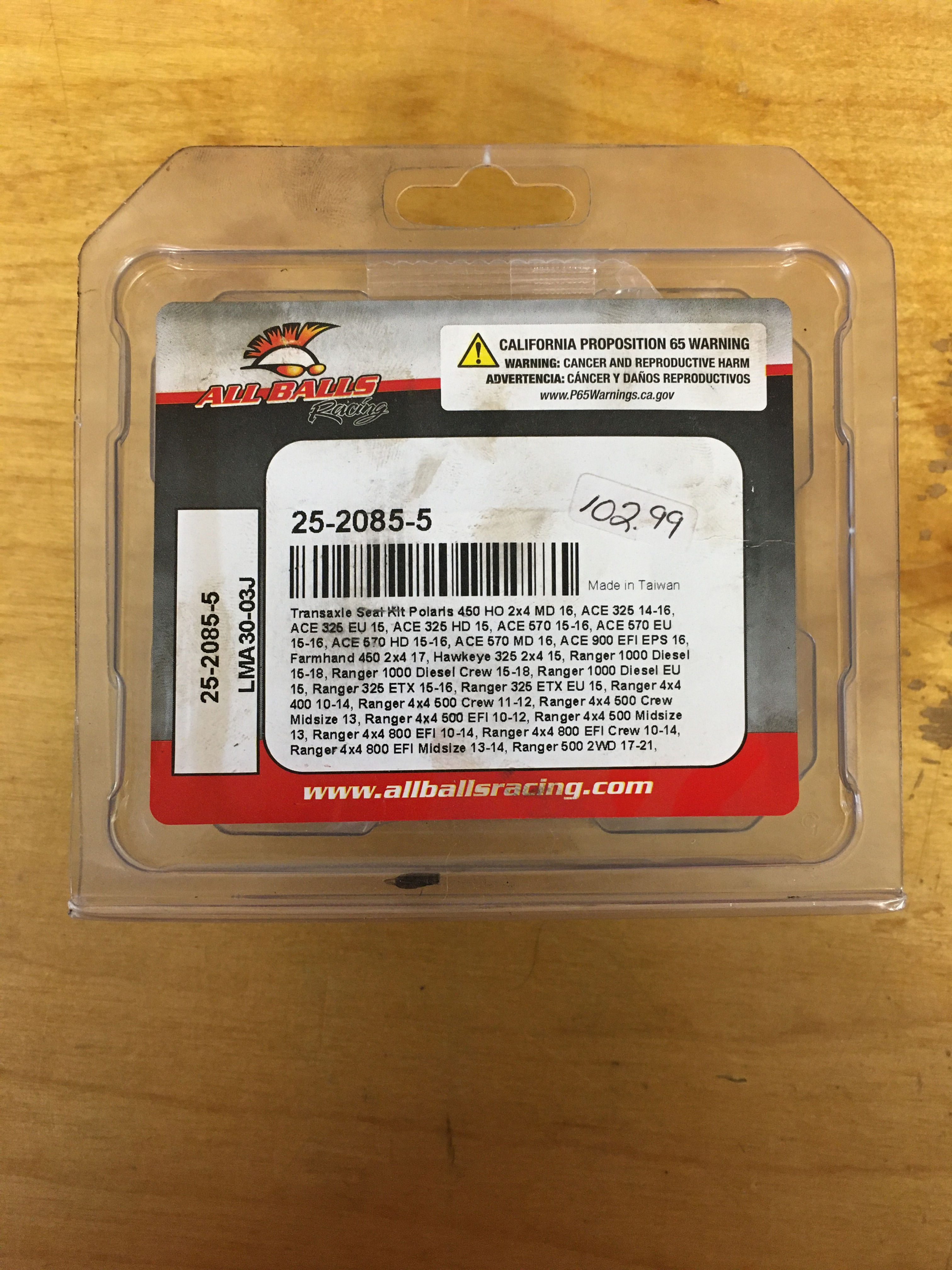 Transaxle Seal Kit Polaris