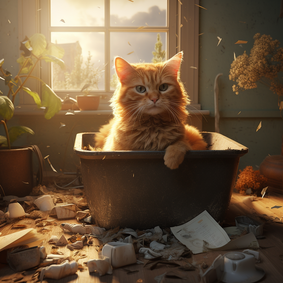 Dismal Feeling of not having a clean cat litter box