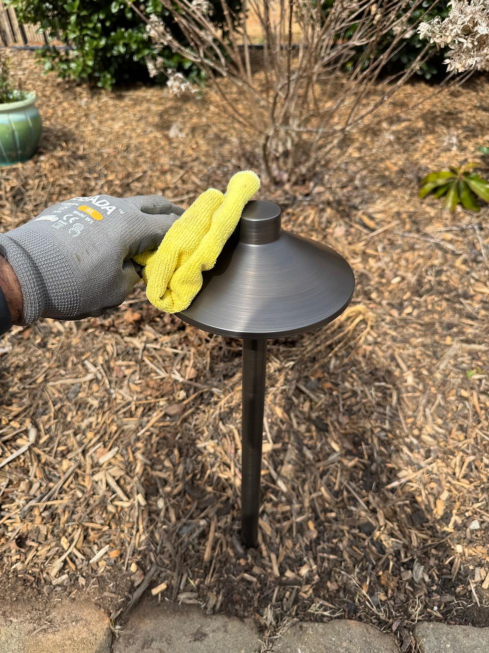 Cleaning Landscape Lighting Path Light