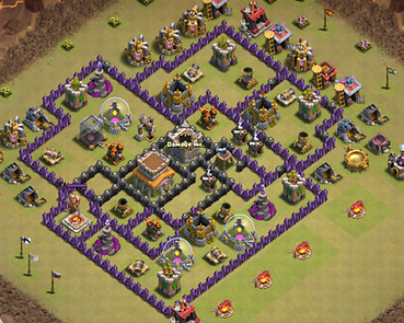 Clash of Clans TH8 War Base, Clash Made EZE