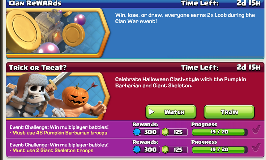 new CoC event picture