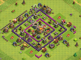 Clash of Clans TH7 farning base, Best TH7 Farm Base