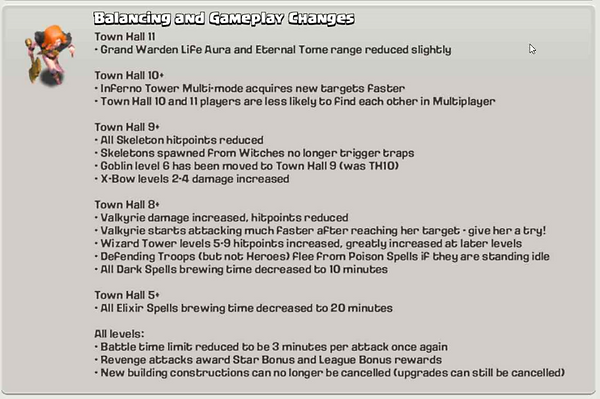 valkyrie in game update info | clash made EZE