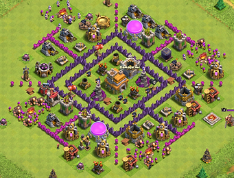 Clash of Clans TH7 farning base, Best TH7 Farm Base