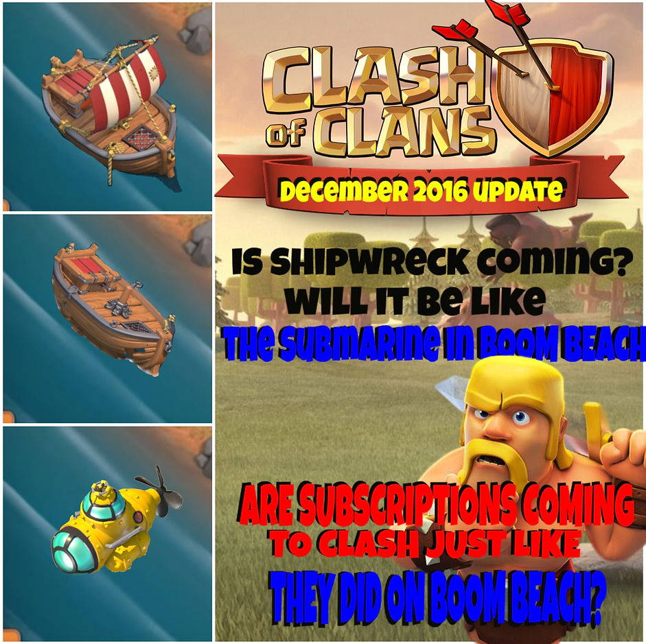clash of cland december 2016 update info, coc december 2016 update, coc update