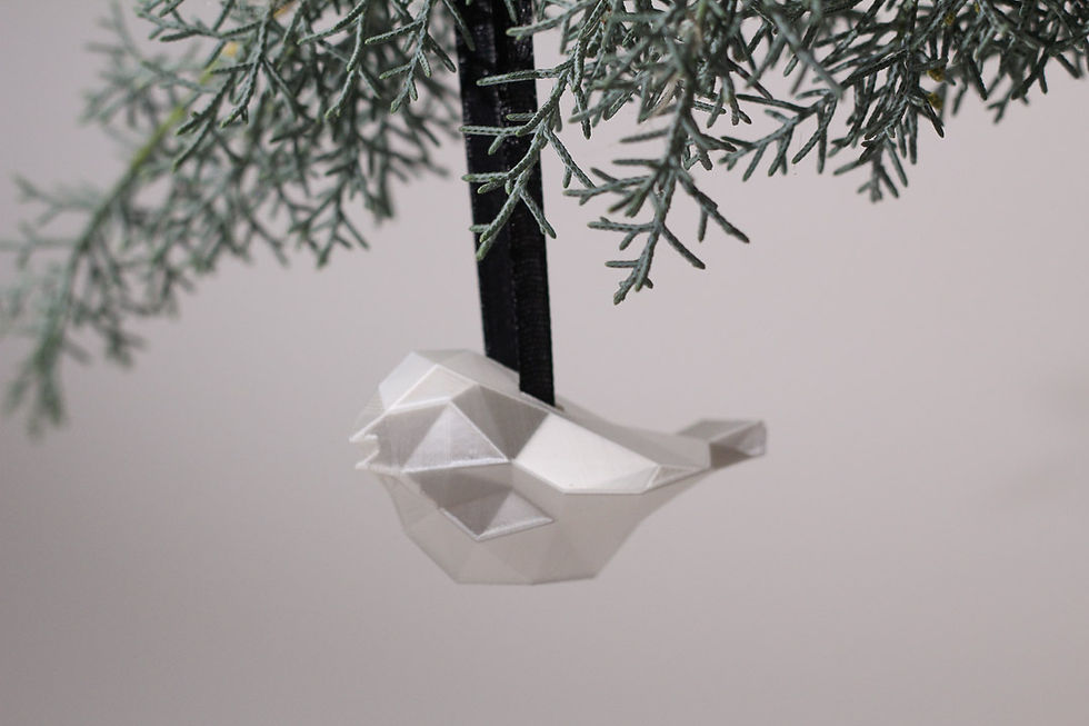 Miniaturbild: weißer Christbaumschmuck