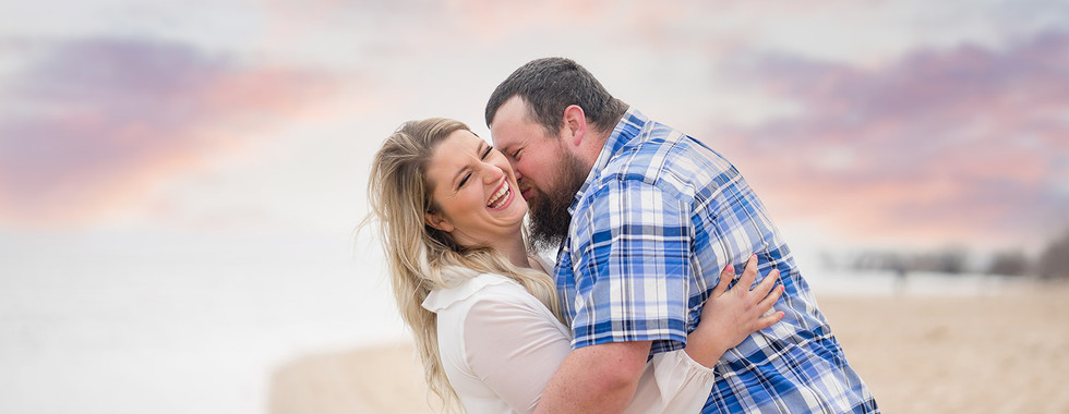 Candid Engagement Poses Traverse City Photographer