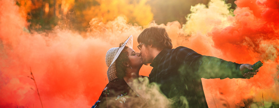 Unique Engagement photos northern Michigan wedding photographer