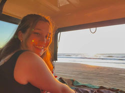 Hanging out at the beach.