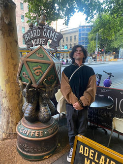 A photo of me at a really cool cafe