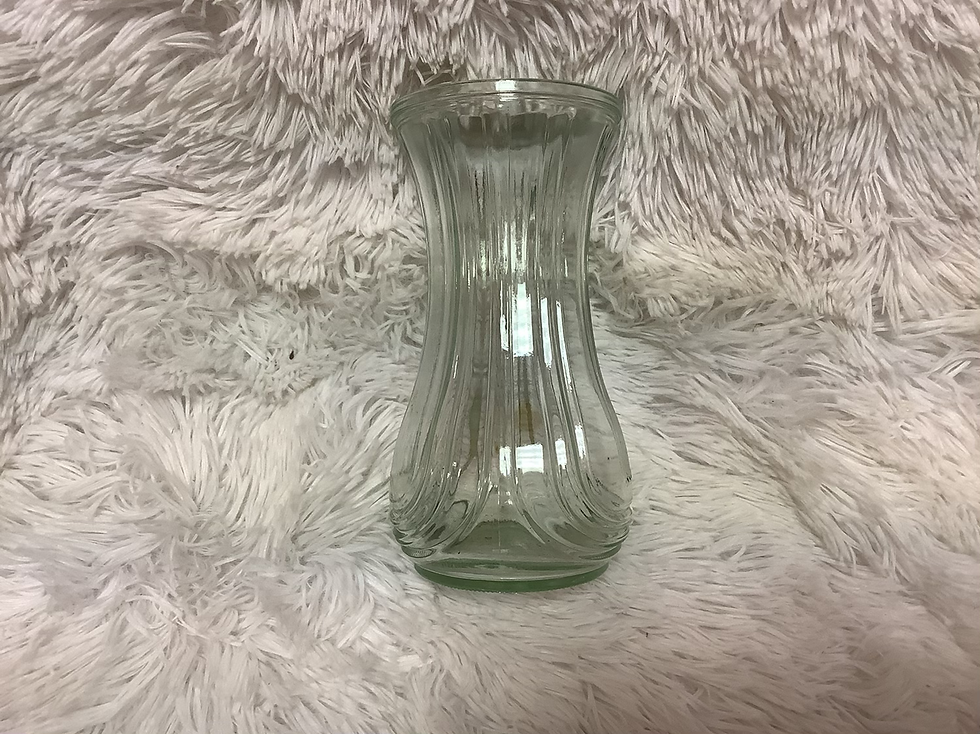 Thumbnail: 8.5 inch clear glass vase