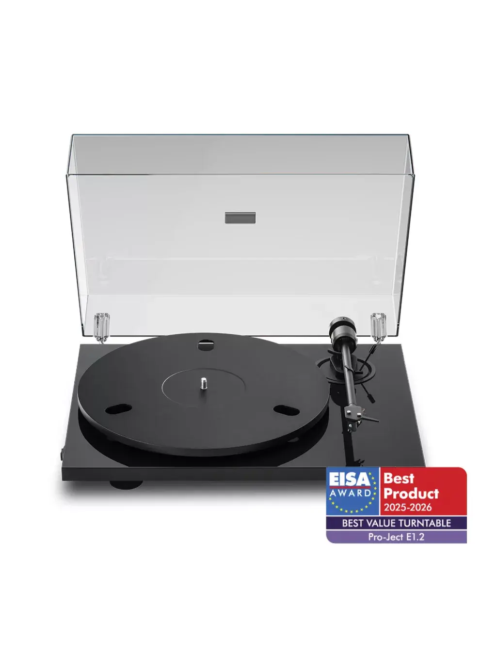 Pro-Ject E1.2 - Plug & Play lemezjátszó /lakk fekete
