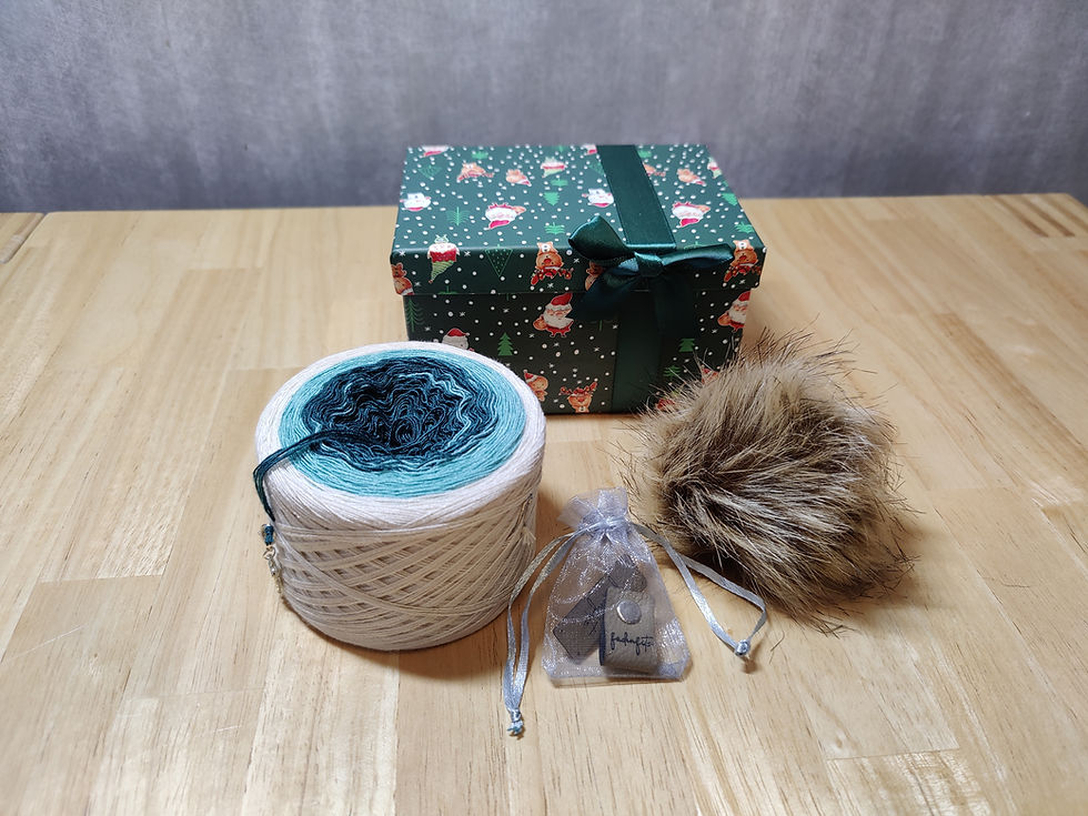 Miniaturbild: Set Bommelmütze & Stulpen