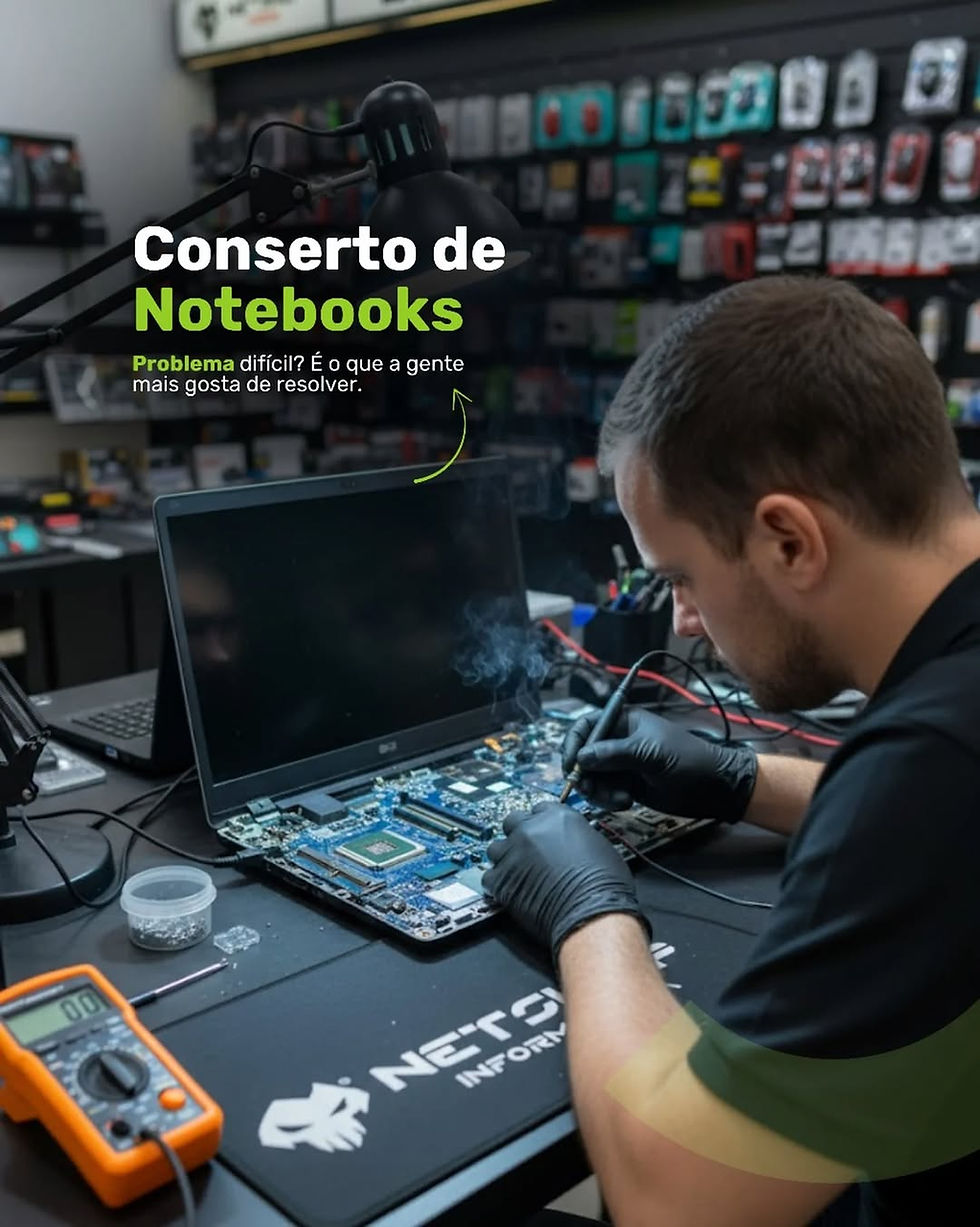 Assistência técnica especializada em reparo de notebook em Brasília | Netshop Informática