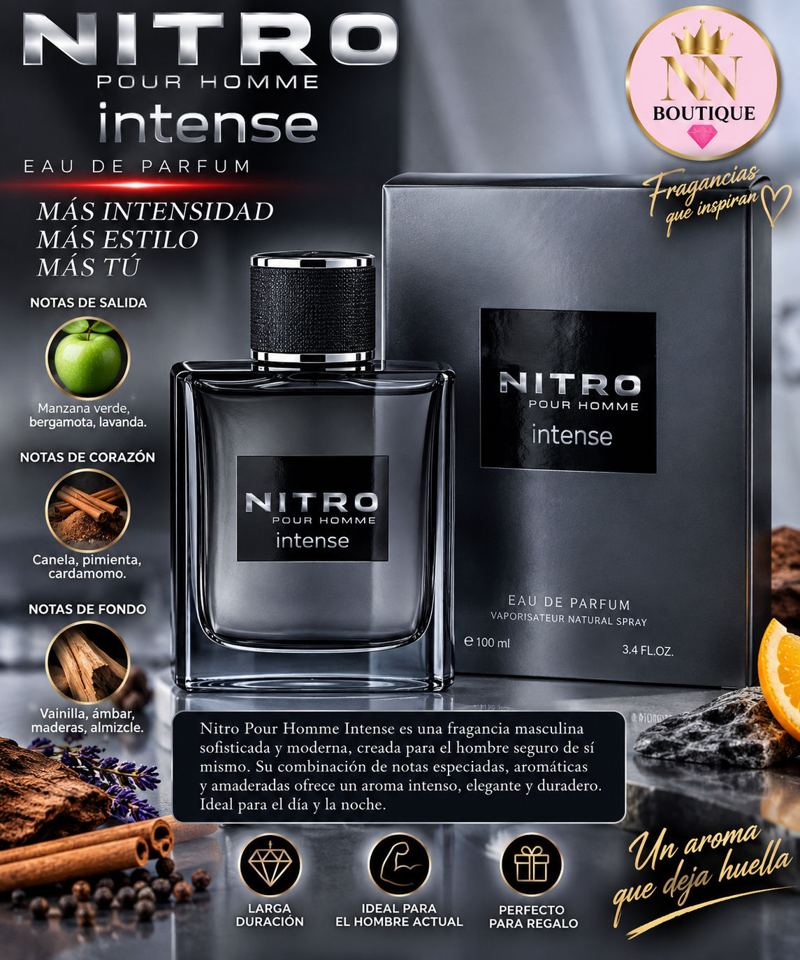 Dumont Nitro Intense Pour Homme Eau de Parfum
