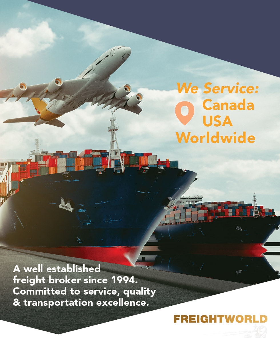 an advertisement for a well established freight broker since 1994