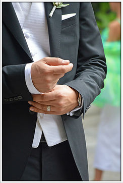 A Groom at his Wedding.