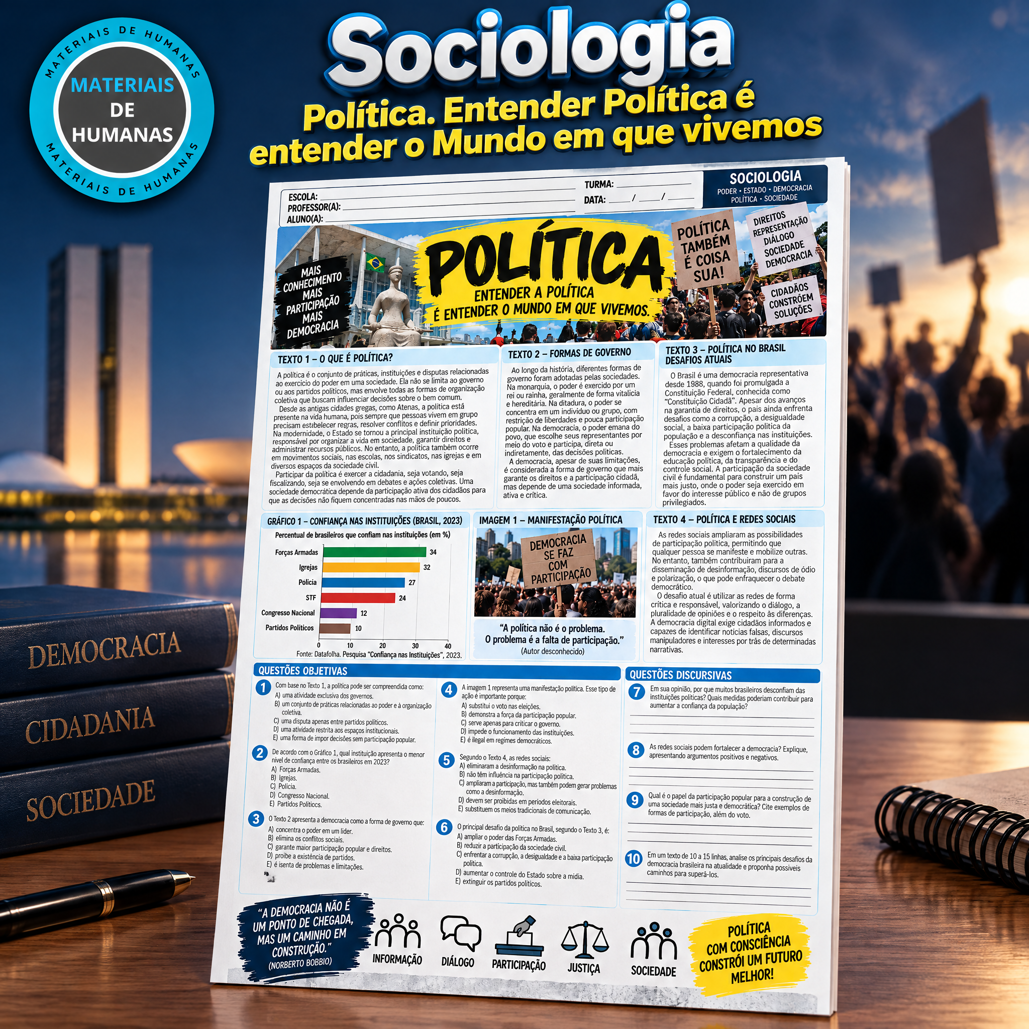 🗳️ POLÍTICA — ENTENDER A POLÍTICA É ENTENDER O MUNDO EM QUE VIVEMOS!