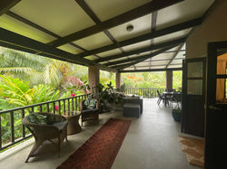 Deck area outside apartment 4