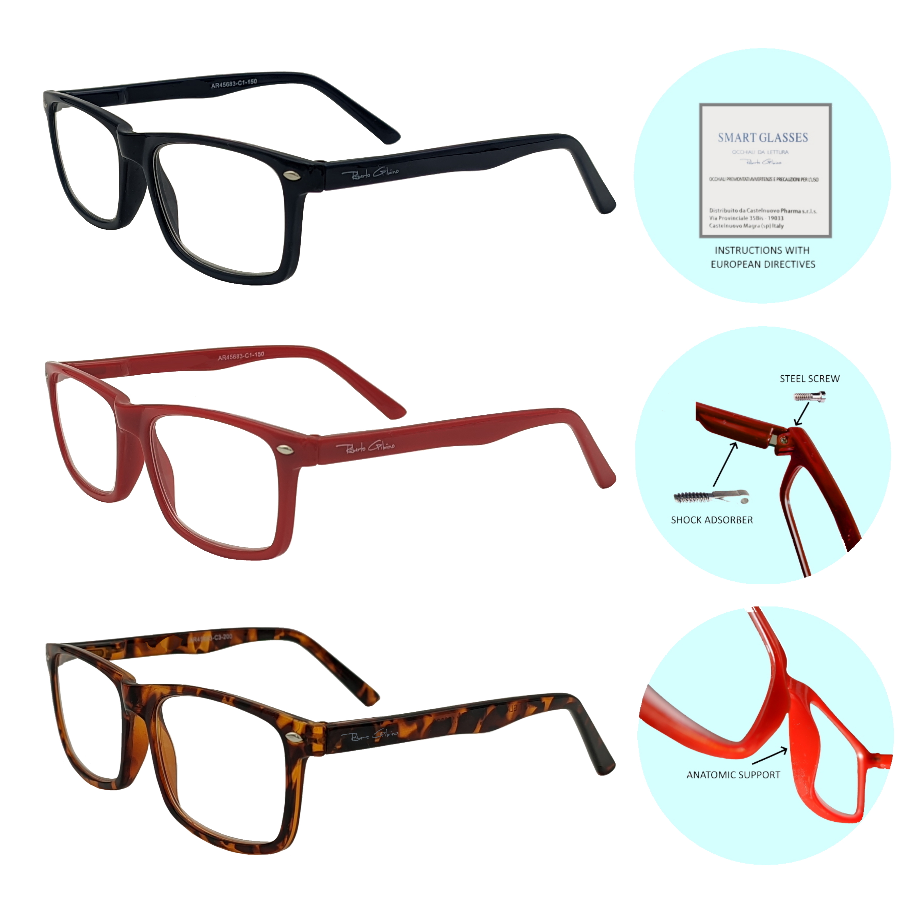 Set perechi de ochelari cu dioptrie Optical Pharma, Smart 2021