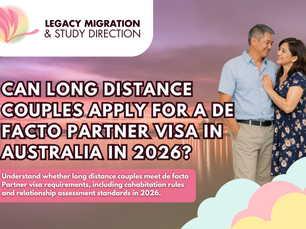 Can Long Distance Couples Apply for a De Facto Partner Visa in Australia in 2026?