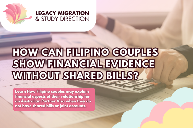 How Can Filipino Couples Show Financial Evidence Without Shared Bills?