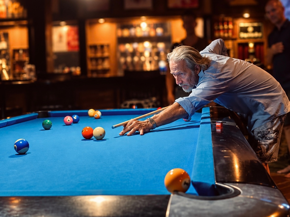 Pool tables at The Melting Pot Saloon in Ubud
