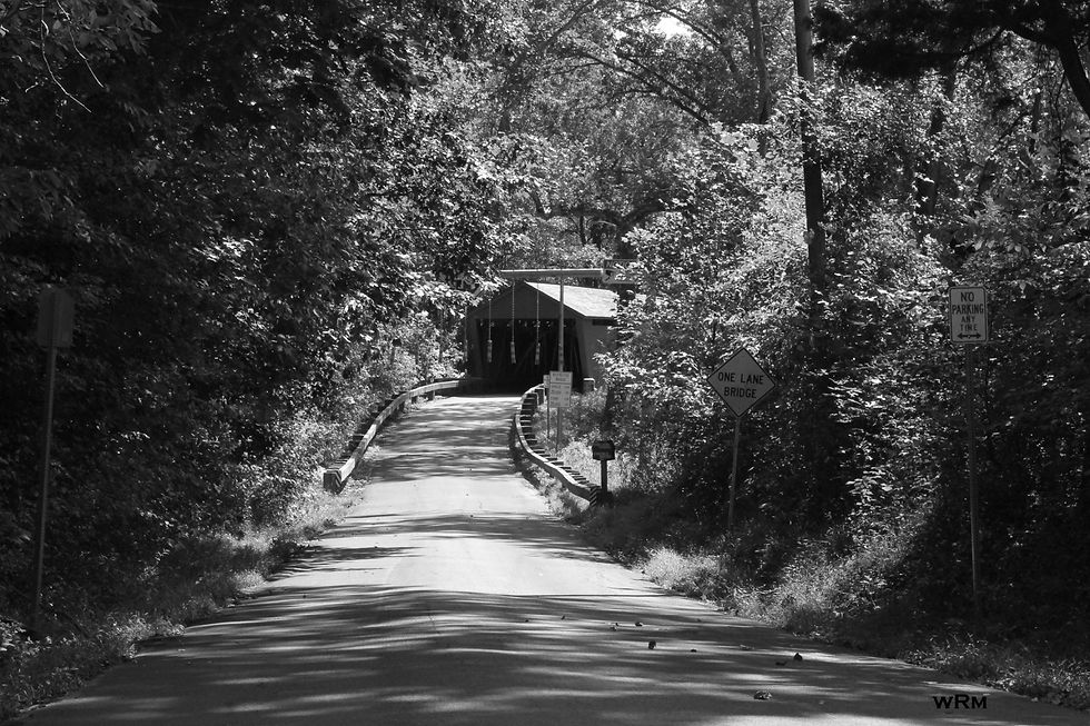 Jericho Covered Bridge that crosses the line of Harford &Baltimore Counties in Maryland Photo by Author 2021