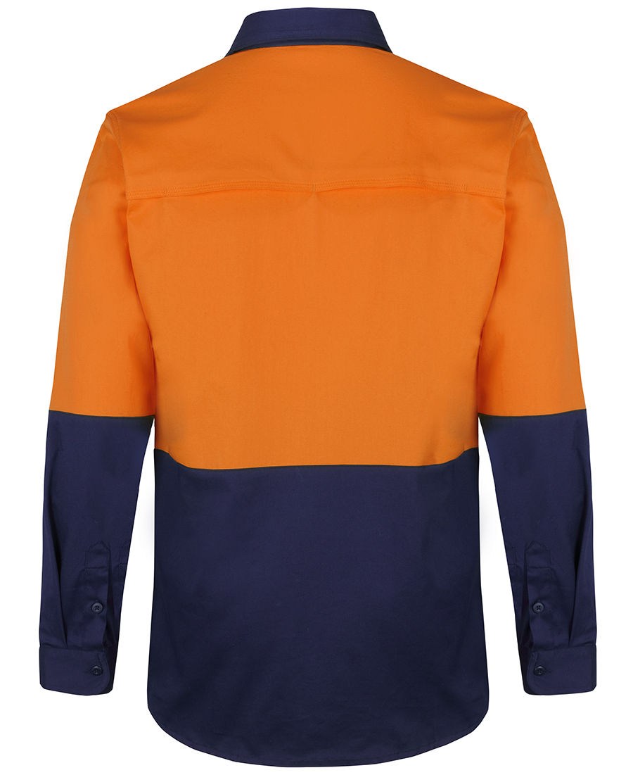 Thumbnail: JB's 6HSWL Men's Hi Vis L/Sleeve Stretch Work Shirt