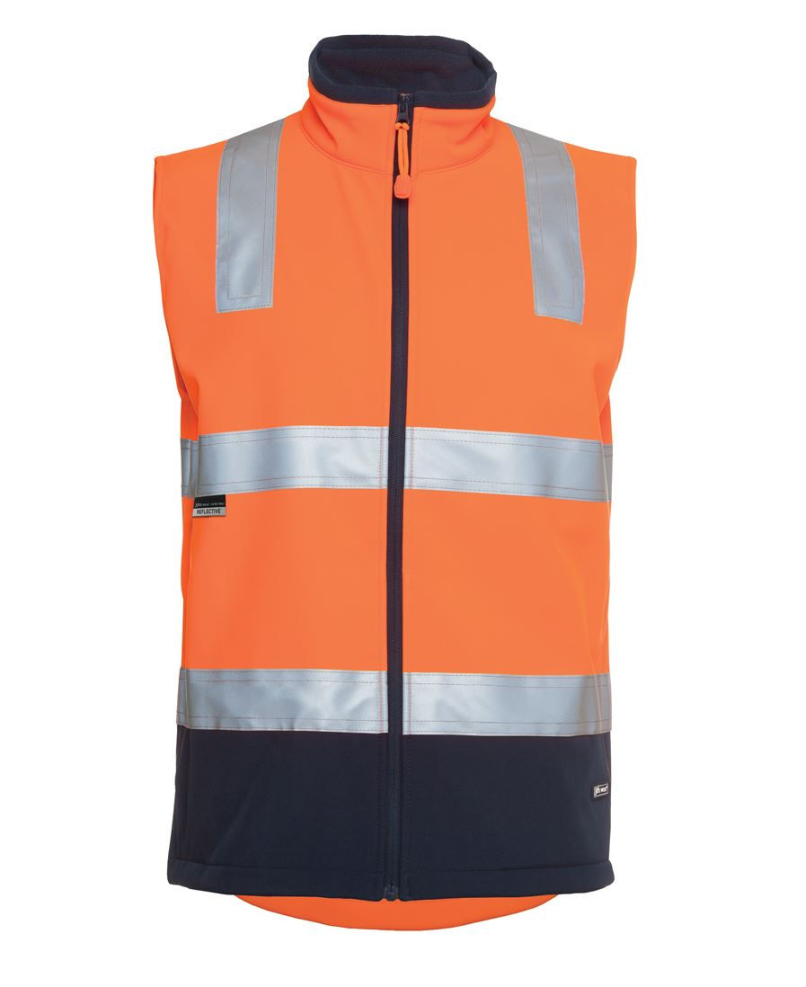 JB'S 6D4LK Men's Hi Vis (D+N) Softshell Vest