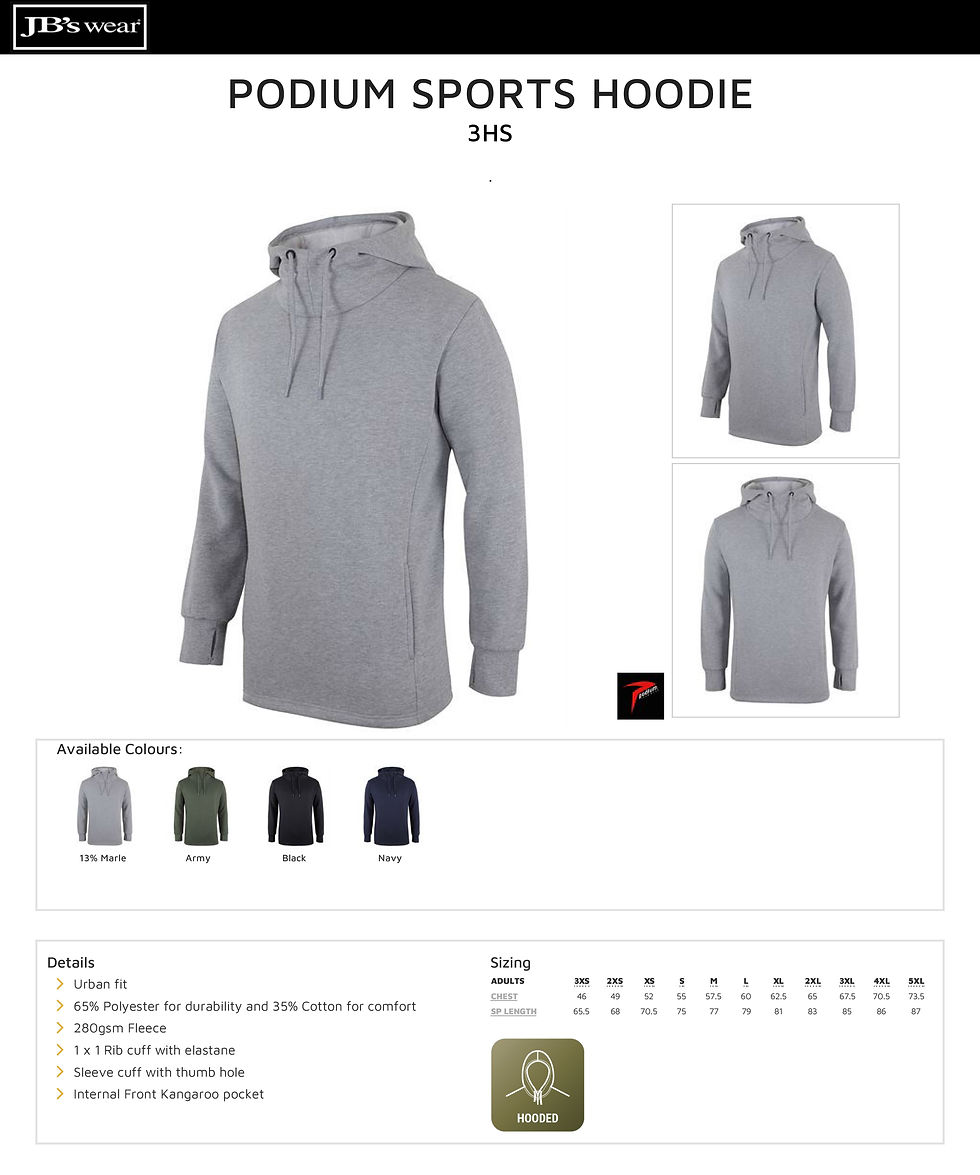 Thumbnail: JB's 3HS Men's Podium Sports Hoodie