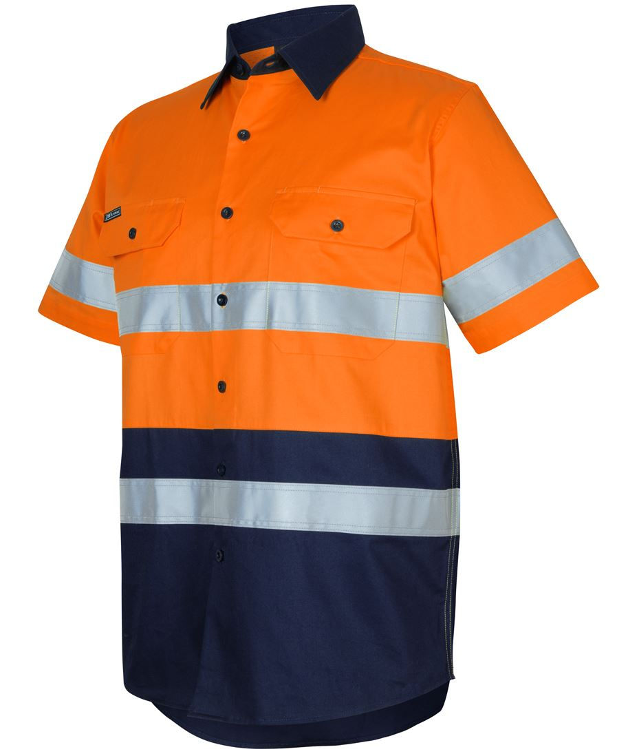 Thumbnail: JB'S 6DNWS Men's Hi Vis (D+N) S/Sleeve 150g Work Shirt