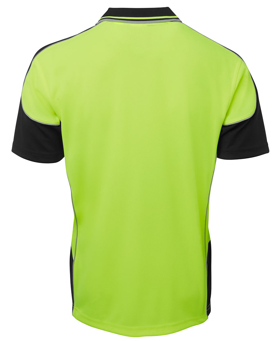 Thumbnail: Men's 6HCP4 Hi-Vis Contrast Piping S/Sleeve Polo