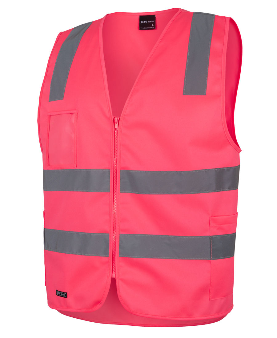 Thumbnail: JB's 6DNSZ Men's Hi Vis (D+N) Zip Safety Vest