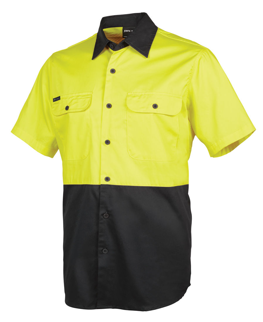 Thumbnail: JB'S 6HWSS Men's Hi Vis S/Sleeve 150G Work Shirt