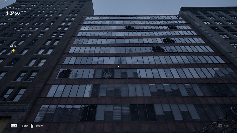 I had this unsettling thought of zombies falling form the building