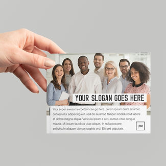 Business Team Postcard Mockup