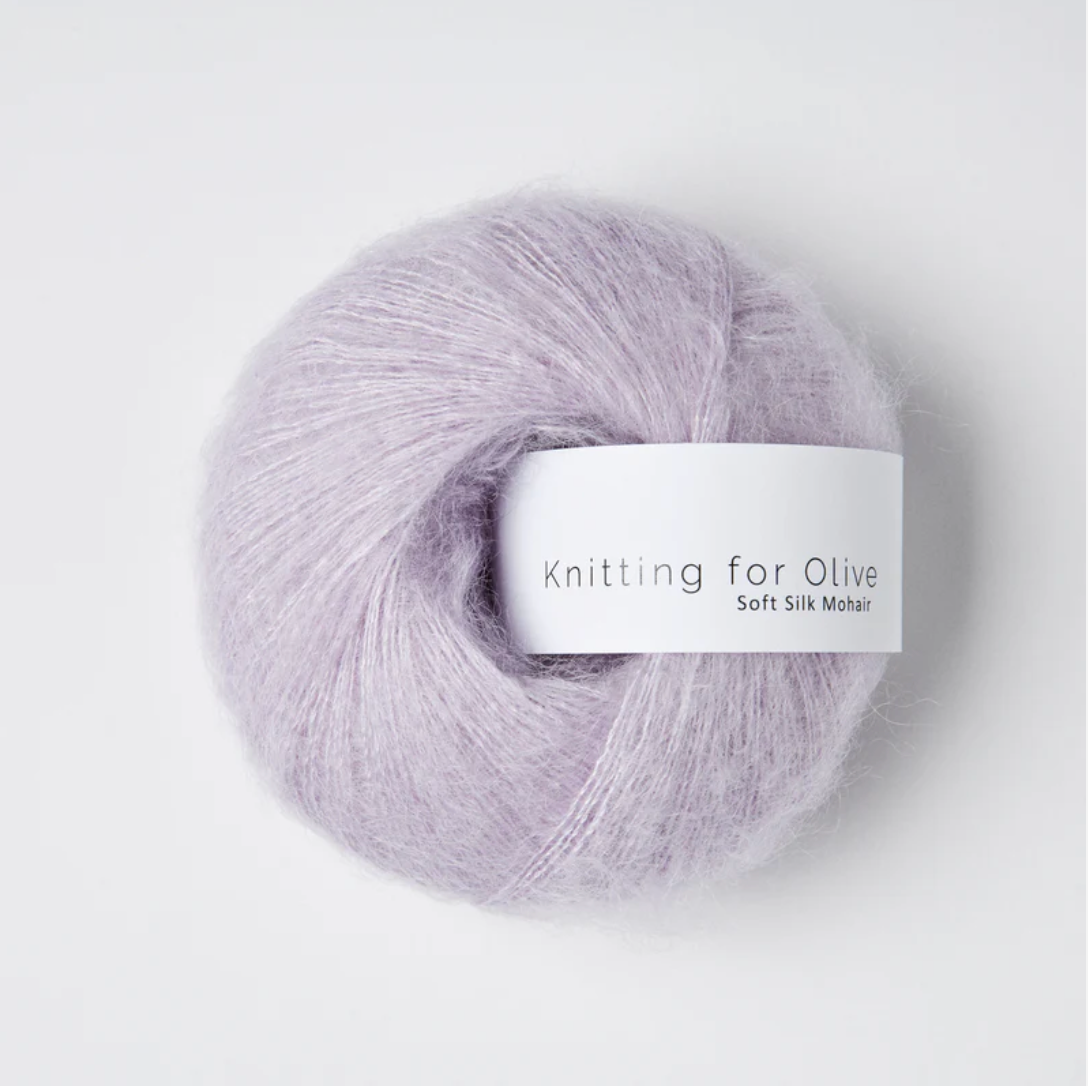 Knitting for Olive Soft Silk Mohair Unicorn Purple