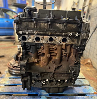 Engine restoration with laser cleaning, showing before and afters.