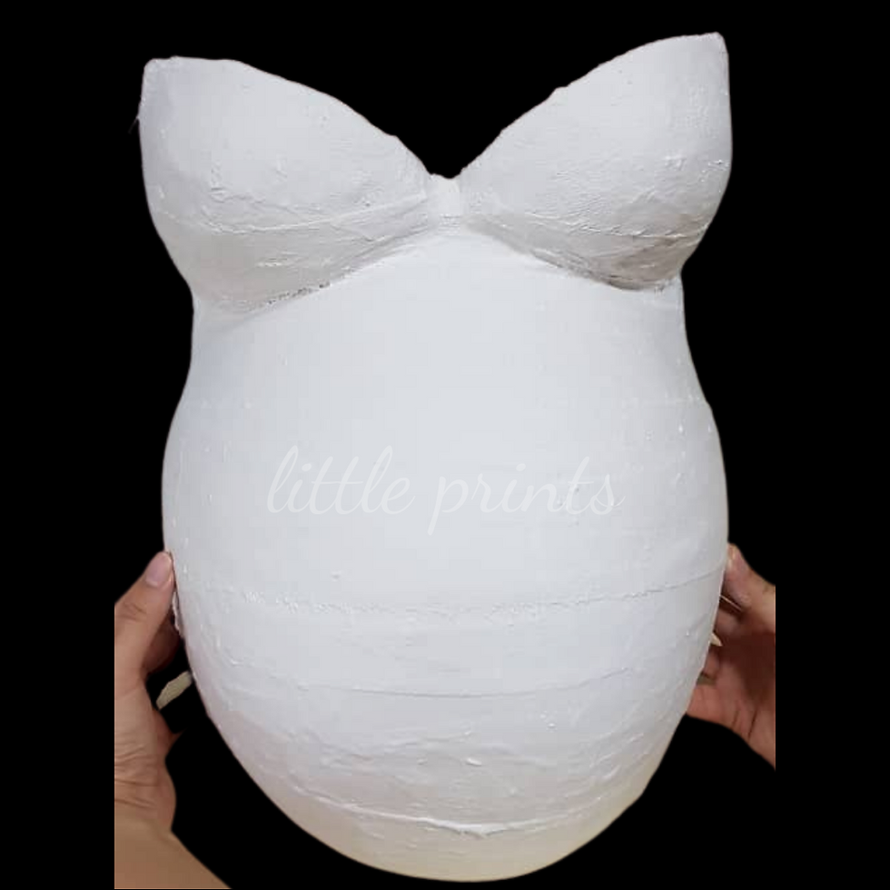Torso Belly Cast in Basic White