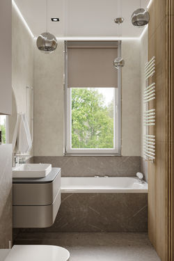 Ванна с окном дизайн