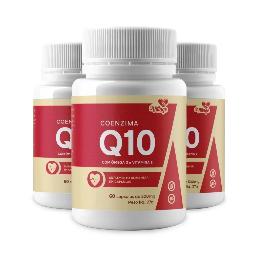Coenzima Q10 VITTAGE com Vit B2 e Magnésio