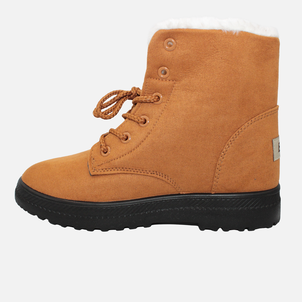 Thumbnail: Women's Winter Boots - Plush Fleece Lined, Warm Ankle Boots