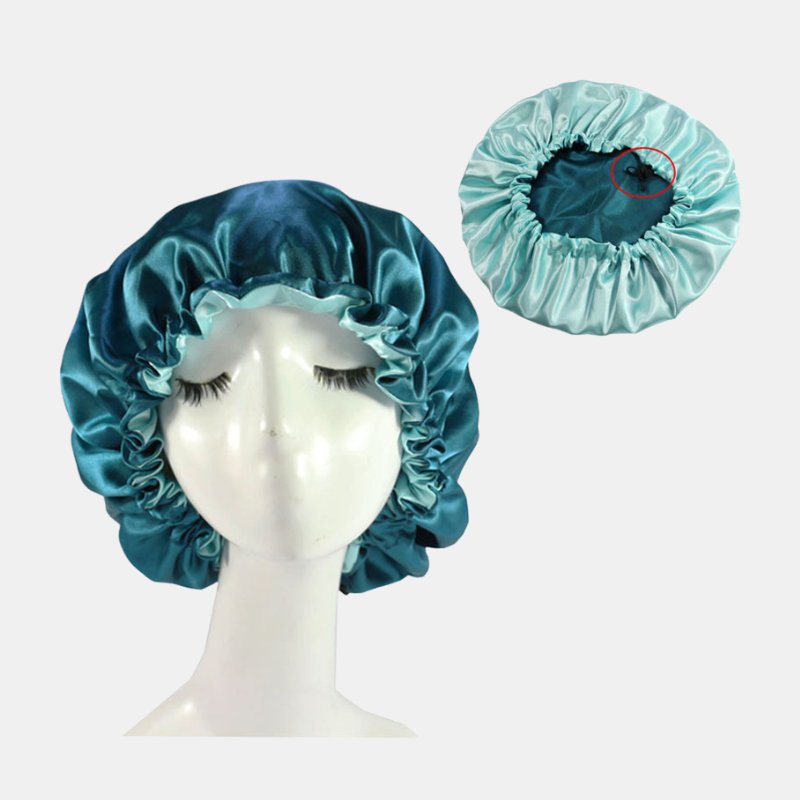 Thumbnail: SilkGlow Reversible Sleep Hair Bonnet Cap