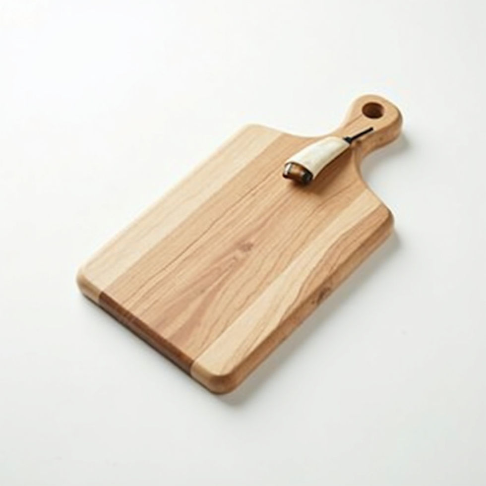 Serving Board With Horn Handle