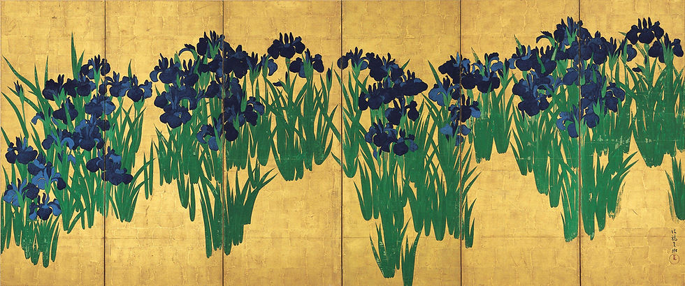 尾形光琳 《燕子花図屏風》
