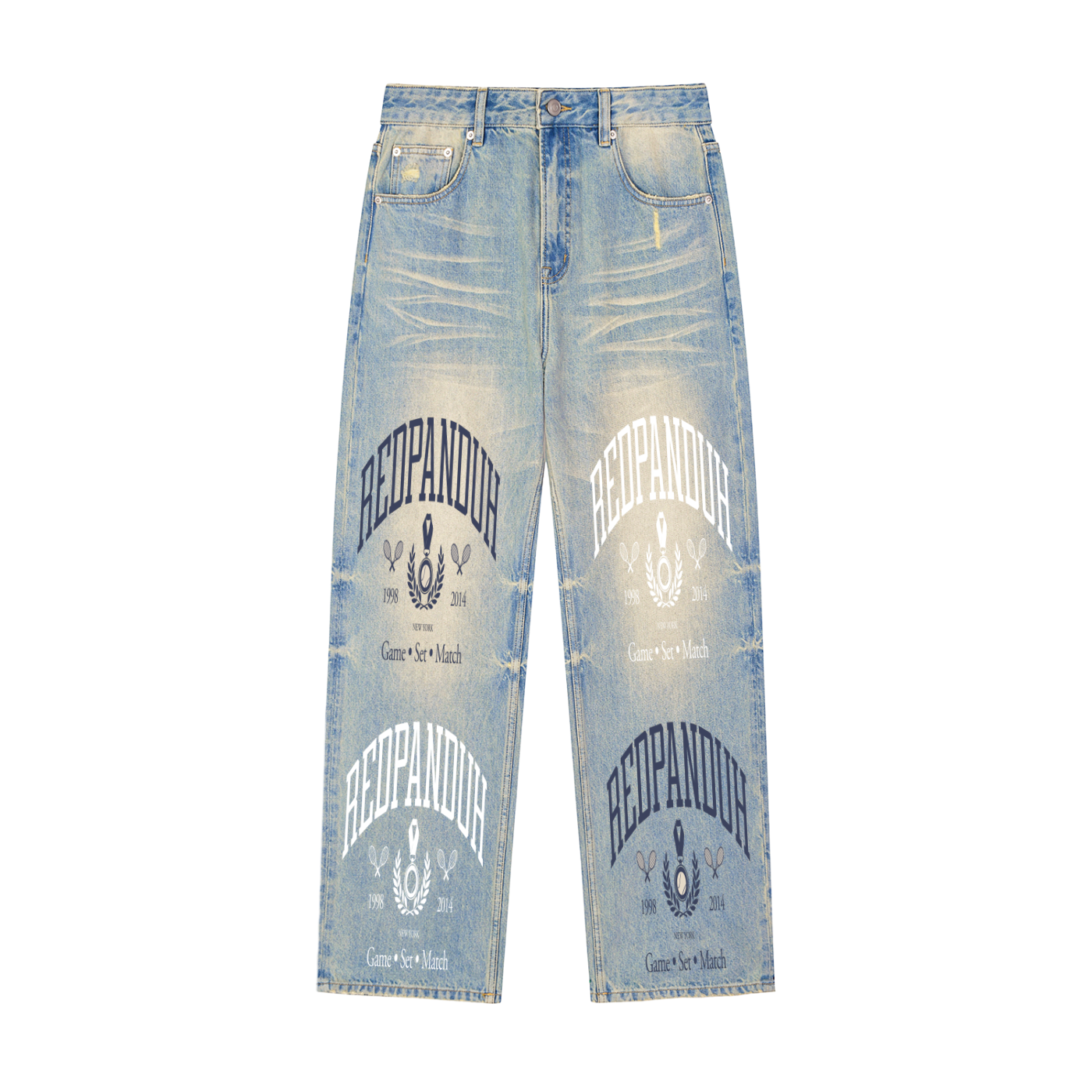 Sun Fade Raw Denim.