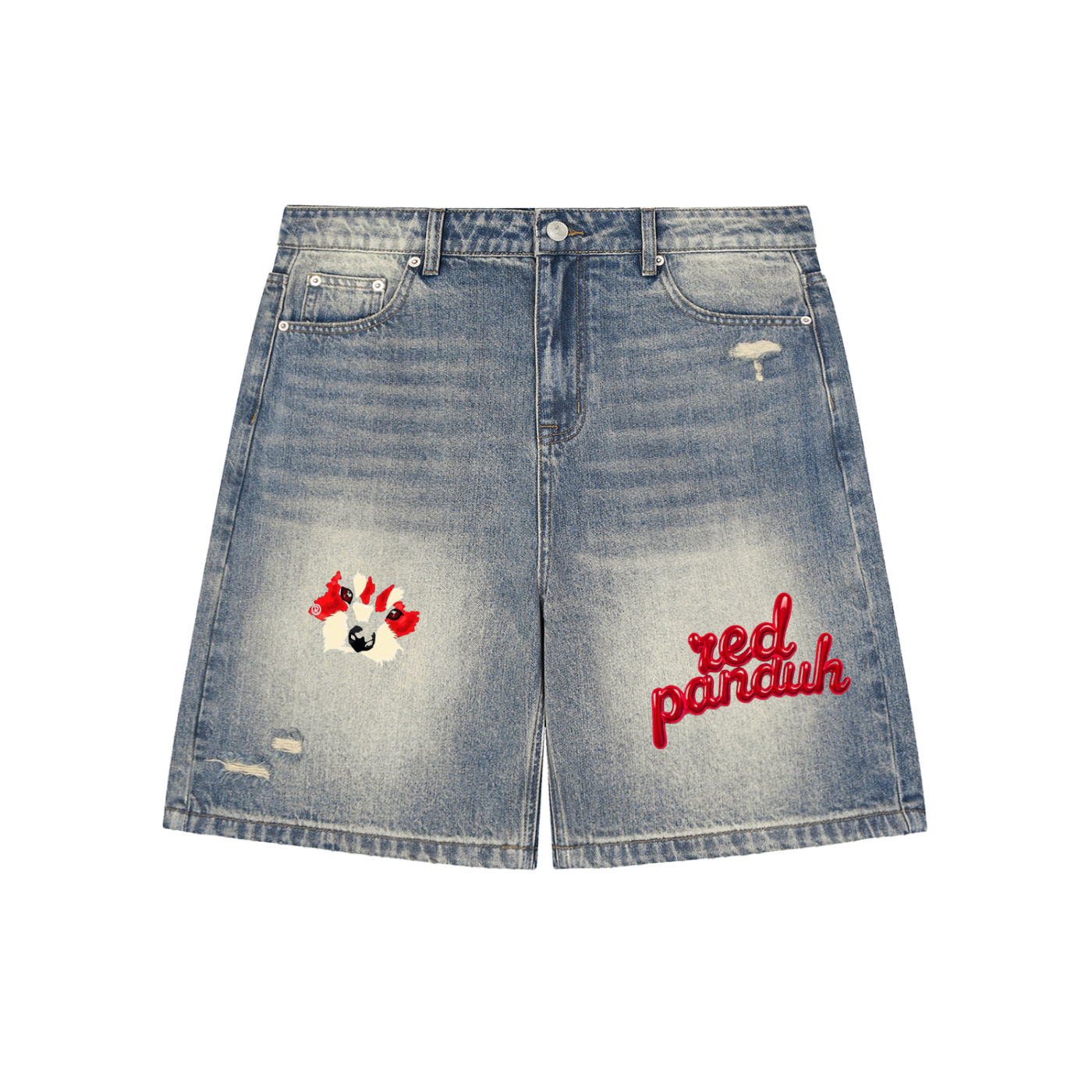 Duh Baggy Denim Shorts.