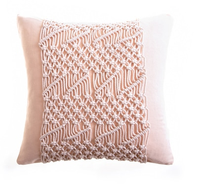 round macrame pillow