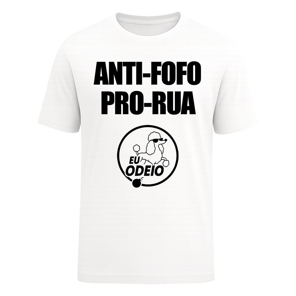 Miniatura: Camiseta Unissex – Anti-fofo, pró-rua